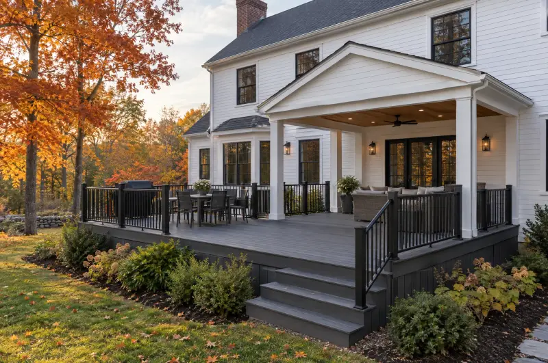 Composite deck and porch